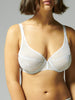 Reflet Full Cup Plunge Bra - White