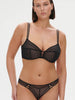 Pia Deep Plunge Underwire Bra - Black